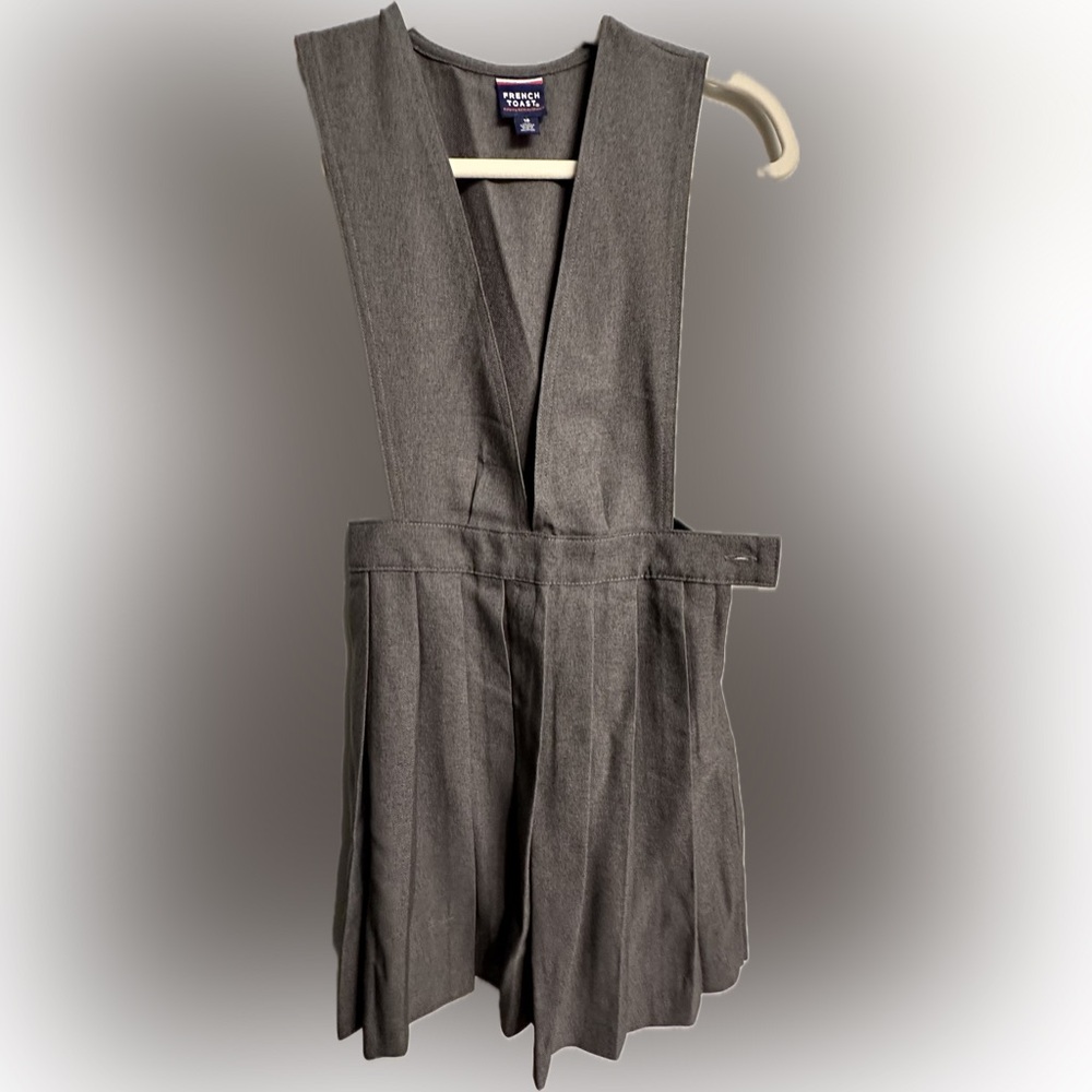 Girls size 10 French Toast Charcoal Sleeveless Outfit